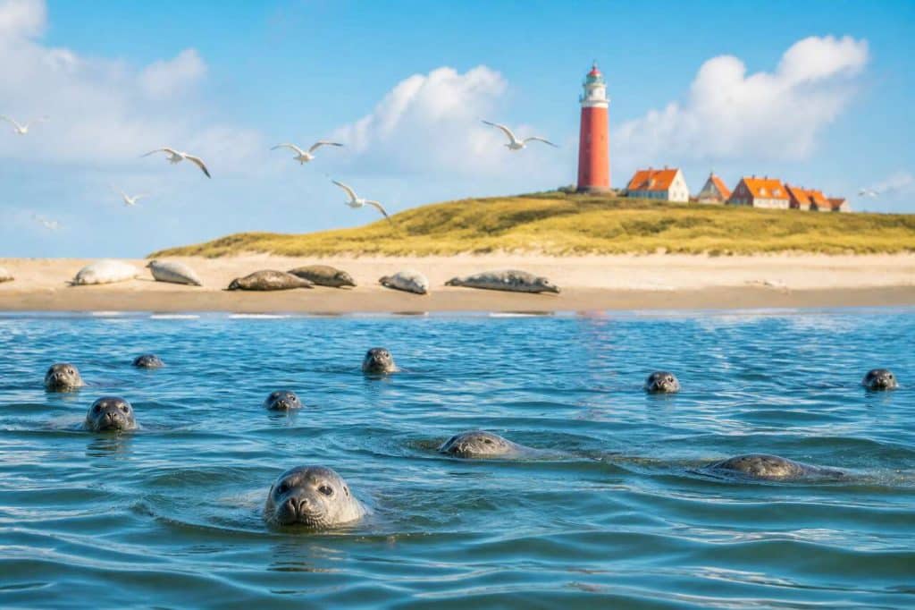 Exploration de la faune marine à travers les marées de Texel