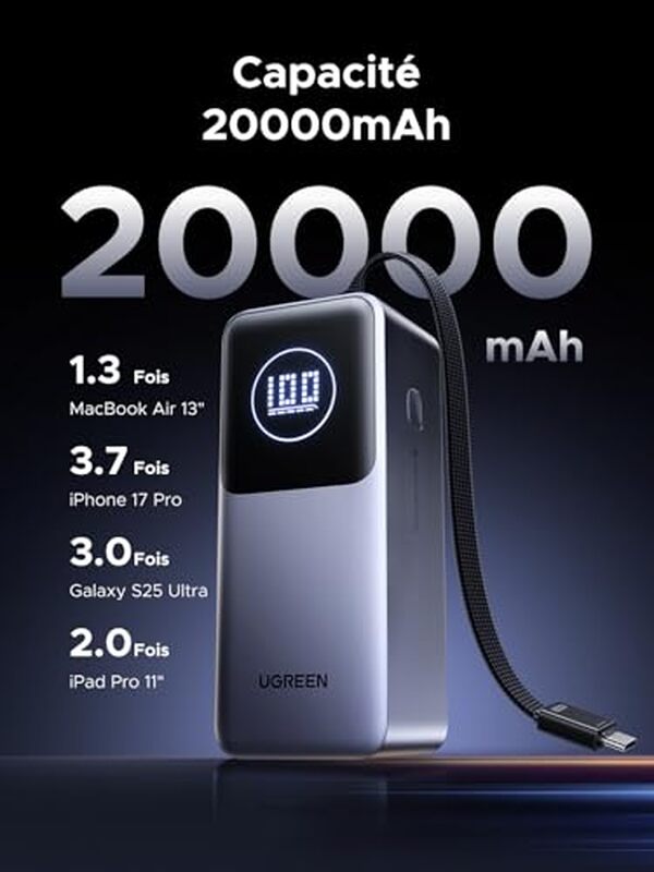 Découvrez notre test complet de la batterie externe UGREEN Nexode Pro 130W : puissance, autonomie et polyvalence pour tous vos appareils. 
