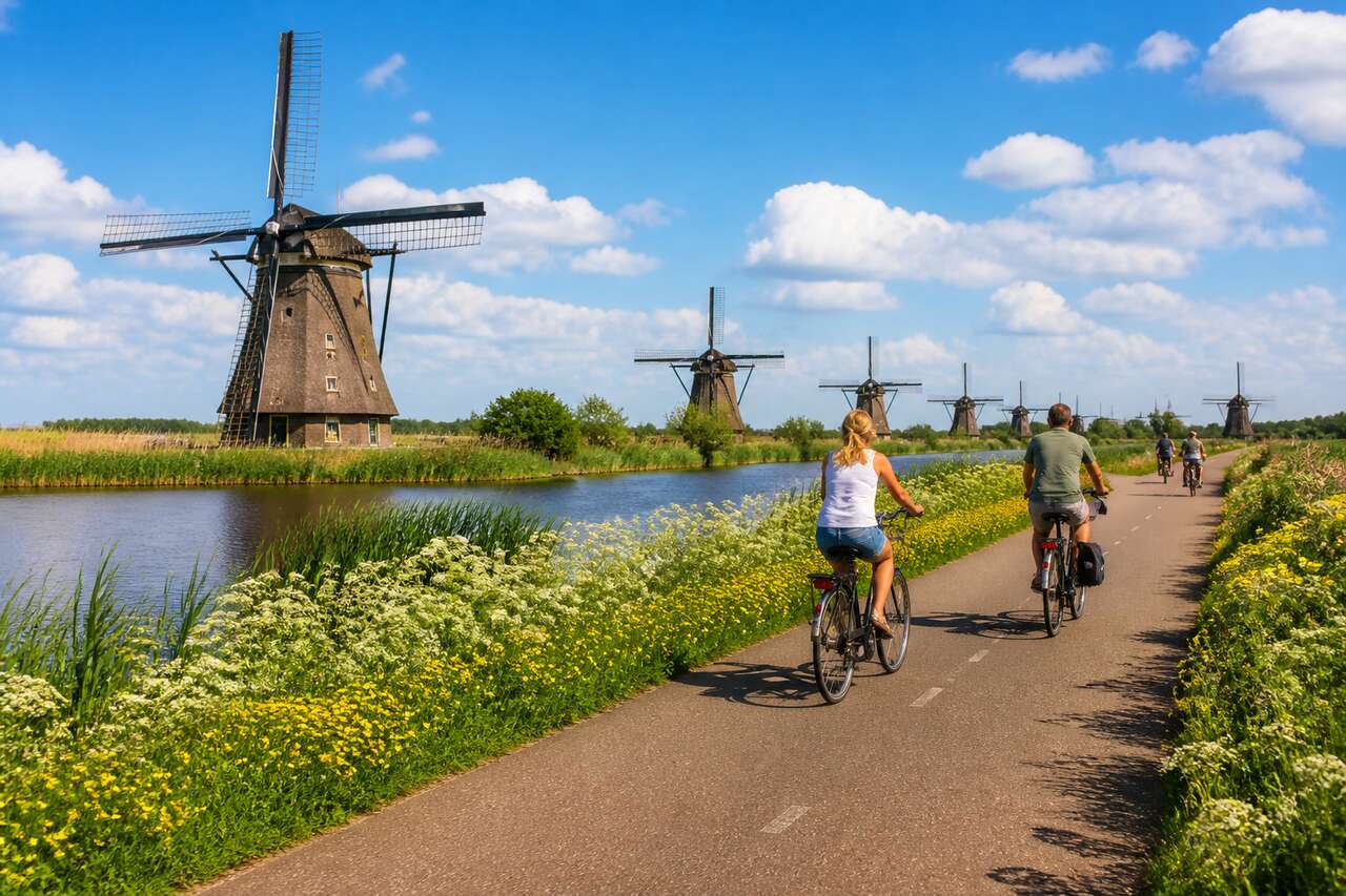 Découvrir Kinderdijk : une aventure en vélo au cœur des moulins néerlandais