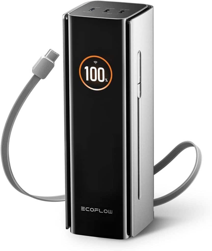 Test : powerbank EcoFlow 300W avec câble rétractable