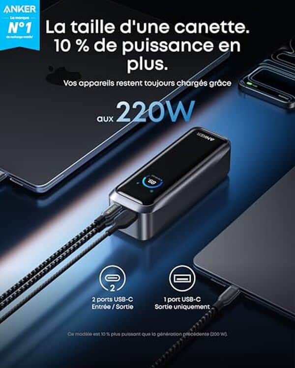 Découvrez notre test détaillé de la batterie Anker Prime 20100 mAh : capacité, vitesse de charge et polyvalence pour tous vos appareils. Avis honnête et comparatif.
