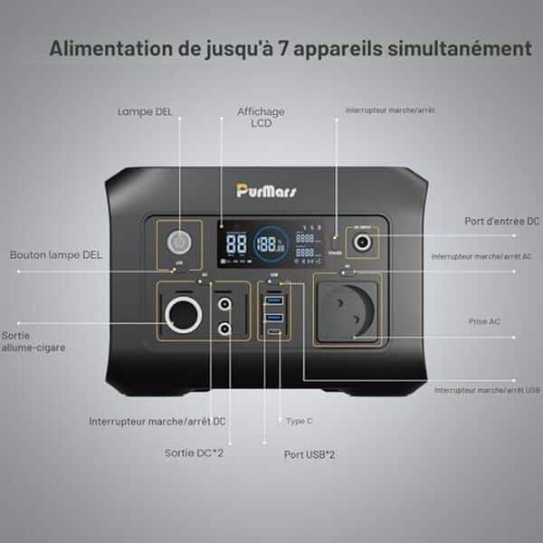 Découvrez notre test détaillé de la station d'énergie PurMars 300W : polyvalence, puissance et performances pour vos besoins en énergie portable.