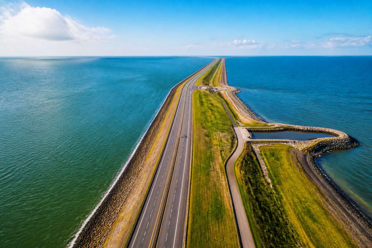 Découverte de l'ingénierie néerlandaise : promenade sur l'Afsluitdijk