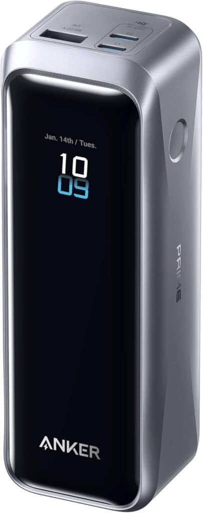 Test de la batterie Anker Prime 20100 mAh : puissance et polyvalence au rendez-vous
