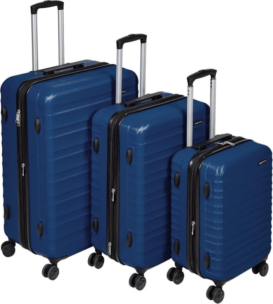 Test du set de valises rigides Amazon Basics : légèreté et résistance au rendez-vous