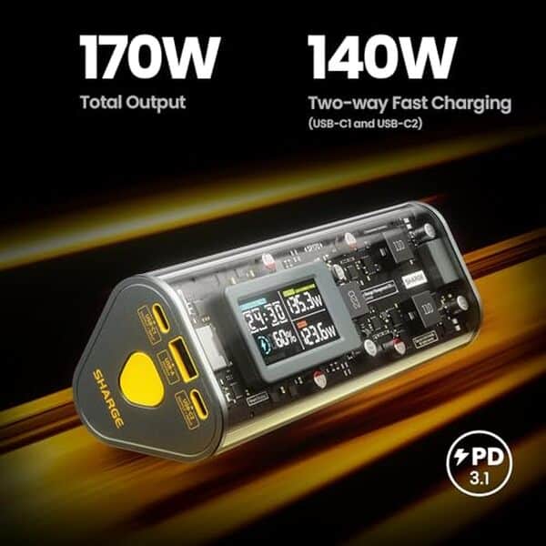 Découvrez notre test complet de la batterie externe SHARGEEK 170 : performances, autonomie et fonctionnalités intelligentes pour recharger tous vos appareils.