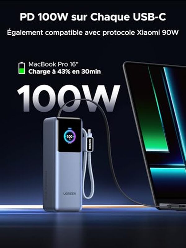 Découvrez notre test complet de la batterie externe UGREEN Nexode Pro 200W : puissance exceptionnelle, recharge ultrarapide et performance portable pour tous vos appareils.