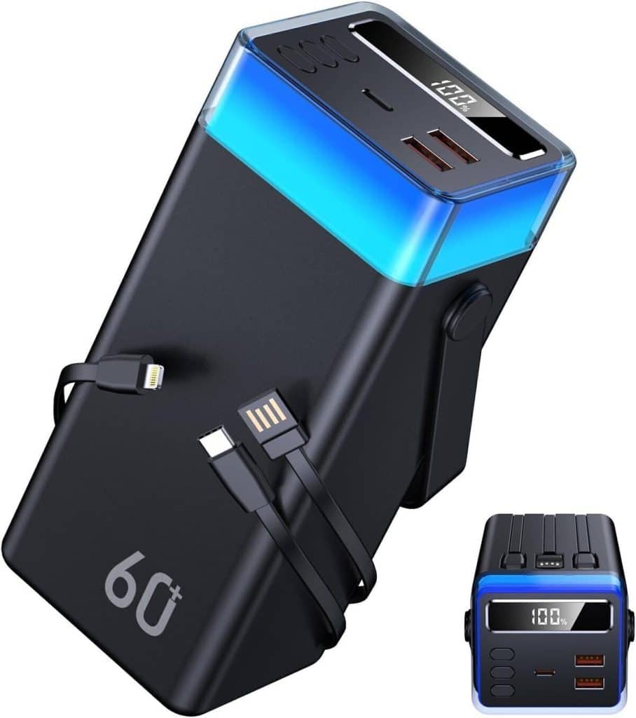 Test de la batterie externe 60000mAh : puissance et charge rapide