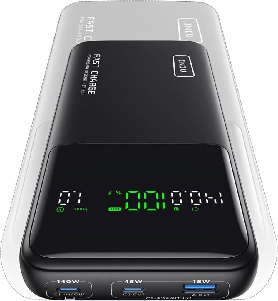 Test INIU batterie externe 140W : puissance et charge rapide