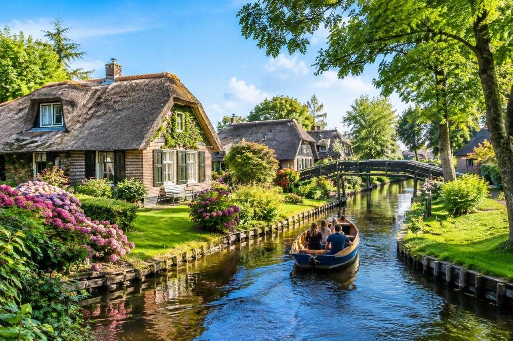À la découverte des canaux enchantés de Giethoorn