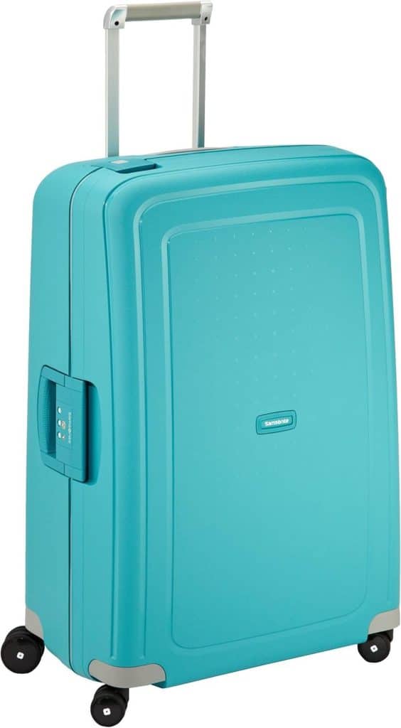 Test de la valise Samsonite S'Cure Spinner L 75 cm, bleu aqua